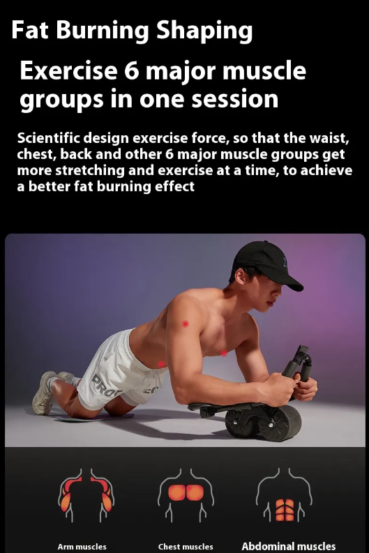Automatic Rebound Ab Roller